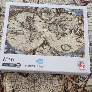 Vintage World Map Jigsaw Puzzle - 1000 Pieces